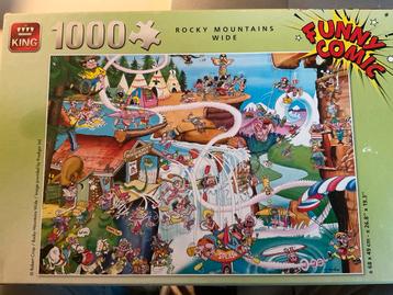 King Puzzel 1000 Stukjes - Rocky Mountains Wide beschikbaar voor biedingen