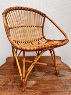 Rotan stoeltje, Huis en Inrichting, Stoelen, Ophalen, Gebruikt, Bruin, Riet of Rotan