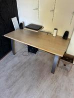 Groot bureau + extra plateau, Huis en Inrichting, Bureaus, Ophalen, Zo goed als nieuw, Bureau