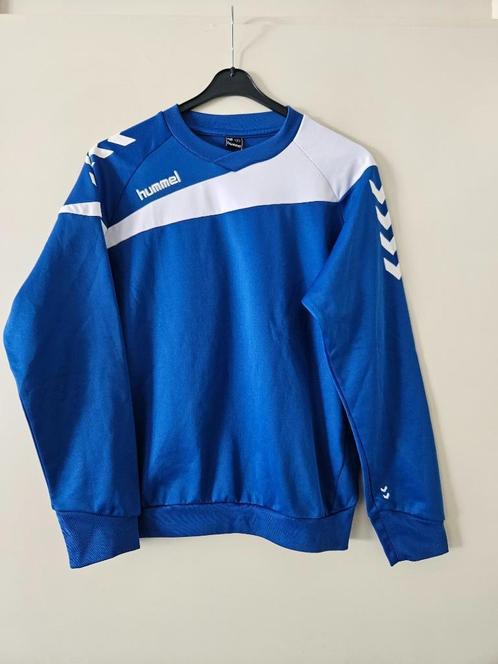 Hummel heren/junior sportsweater blauw-wit maat S, Kleding | Heren, Sportkleding, Zo goed als nieuw, Voetbal, Maat 46 (S) of kleiner