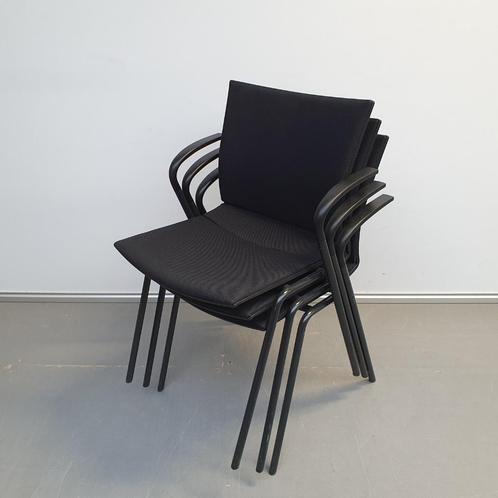set 3x Ahrend 463 kantoorstoelen stoelen - nieuwe stof zwart, Huis en Inrichting, Stoelen, Stof, Zwart, Ophalen of Verzenden