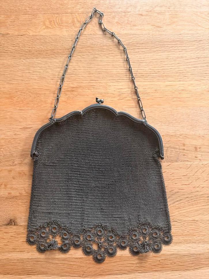 Antiek German Zilver Handtasje, Antiek en Kunst, Antiek | Kleding en Accessoires, Dames, Ophalen of Verzenden