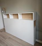 Hoofdbord bed met opbergruimte, Huis en Inrichting, Slaapkamer | Bedden, Ophalen, Tweepersoons, 140 cm, Zo goed als nieuw