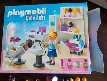Playmobil city life 5487 kapsalon met doos beschikbaar voor biedingen