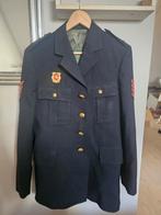 Militaire brandweer jas vintage, Ophalen of Verzenden, Landmacht, Nederland, Kleding of Schoenen