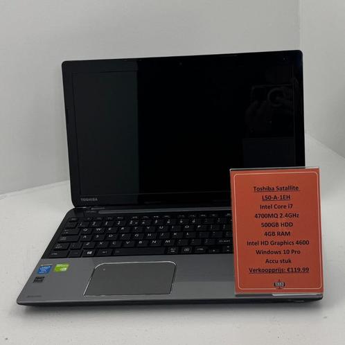 Toshiba Satallite L50-A-1EH Laptop | Accu stuk | Intel Core, Computers en Software, Windows Laptops, Gebruikt, HDD, 2 tot 3 Ghz