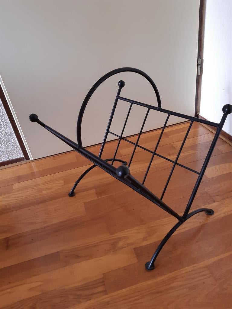 Zwart Smeedijzer Lectuurbak/Lectuurstandaard, Huis en Inrichting, Woonaccessoires | Krantenbakken en Lectuurbakken, Zo goed als nieuw