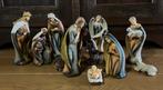 Kerststal beeldjes set, Antiek en Kunst, Antiek | Religie, Ophalen of Verzenden