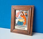 Miniatuurschilderijtje Sint Marianne/achterglasschildering, Ophalen of Verzenden, Gebruikt