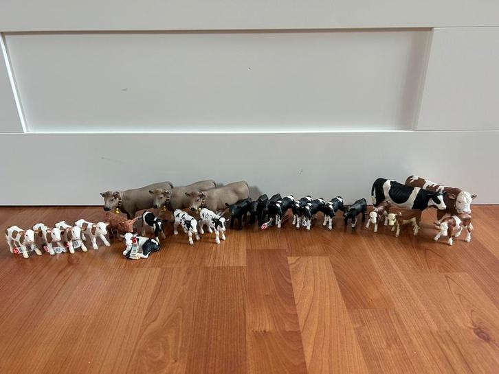 Schleich koeien, Verzamelen, Dierenverzamelingen, Zo goed als nieuw, Beeldje of Figuurtje, Boerderijdier, Ophalen of Verzenden