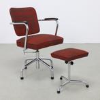 Office Chair + Ottoman by Paul Schuitema for Fana, 1960s, Gebruikt, Zwart, Ophalen