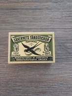 Vintage zwaluw lucifers groen doosje, Ophalen of Verzenden, Koffie of Thee, Zegels, Bonnen of Punten