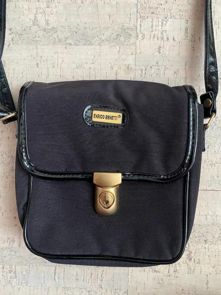 Enrico Benetti schoudertas / damestas / crossbody tas zwart, Sieraden, Tassen en Uiterlijk, Tassen | Schoudertassen, Zo goed als nieuw