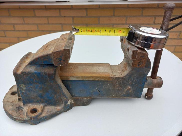 Eron 100 mm bankschroef bankschroeven werkbank werkplaats, Doe-het-zelf en Verbouw, Werkbanken, Gebruikt, Minder dan 70 cm, Bankschroef