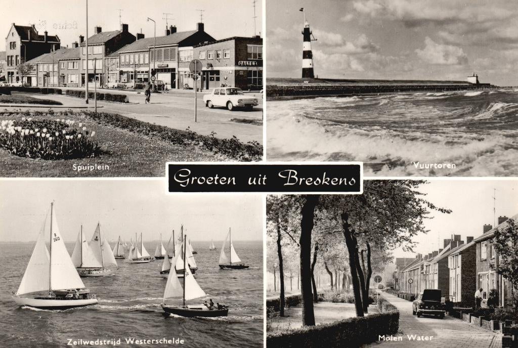 Groeten uit Breskens  131050, Ophalen of Verzenden, 1960 tot 1980, Ongelopen, Zeeland