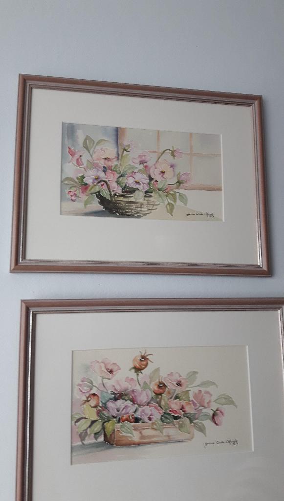 aquarel, Huis en Inrichting, Woonaccessoires | Schilderijen, Tekeningen en Foto's, Schilderij, Minder dan 50 cm, Minder dan 50 cm