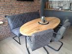 Mokana keuken set, Huis en Inrichting, Tafels | Eettafels, Ophalen, 100 tot 150 cm, Idustrieel, Zo goed als nieuw
