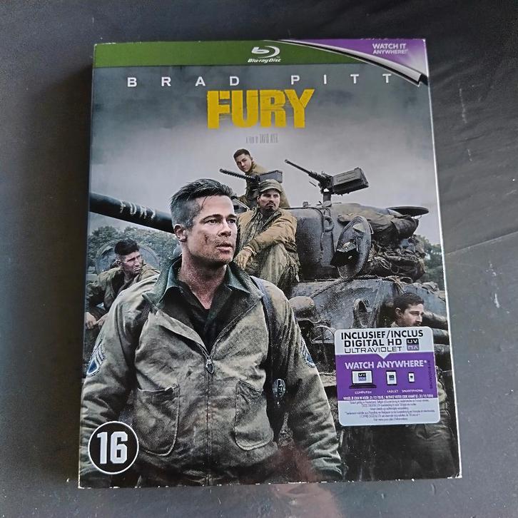 B5-2) Fury, Cd's en Dvd's, Blu-ray, Gebruikt, Overige genres, Ophalen of Verzenden