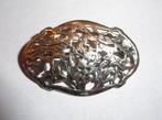 Broche Zilver vogels bloemen Jugendstil, 4 tot 7 cm, Verzenden, Zo goed als nieuw, Zilver