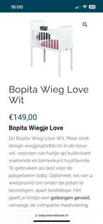 Bopita wieg wit z.g.a.n., Kinderen en Baby's, Babywiegjes en Ledikanten, Wieg, Zo goed als nieuw, Ophalen