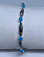 Zilveren Set met Carneool (925 Zilver), Blauw, Nieuw, 5646JA, Info@zilverenedelstenen.nl