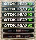7x TDK SA-X90 JAPAN 1985 cassettebandjes SA-X 90 SAX90 tapes, Gebruikt, Voorbespeeld, TDK, Nvt