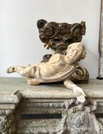 Per Sempre ,Schitterend 18 de eeuws houten engeltje, Antiek en Kunst, Ophalen of Verzenden