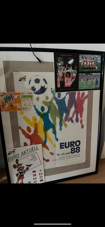 Ingelijst Memorabilia UEFA EURO 1988 beschikbaar voor biedingen