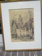 ELI SCHUERMANS Tek/LithoSt. Katherinakerk Hoostraten (B)., Antiek en Kunst, Kunst | Litho's en Zeefdrukken, Ophalen
