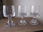 Vijf prachtige kristal witte of rode wijnglazen - vintage, Antiek en Kunst, Antiek | Glas en Kristal, Verzenden