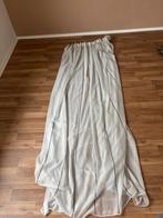 vitrage gordijnen met streepjes, Ophalen, Gebruikt, 200 cm of meer, Wit