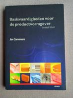 Basisvaardigheden voor de productvormgever - ISBN97890593105, Zo goed als nieuw, Jan Corremans, Beta, HBO