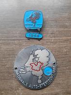 Nationale auto-stertocht 1968 speld en plaatje, Ophalen of Verzenden, Gebruikt, Overige onderwerpen, Speldje of Pin