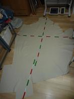 Lichtbeige DD soepel echt leer rundleer, Hobby en Vrije tijd, Stoffen en Lappen, Verzenden, Beige, Leer of Kunstleer, Nieuw