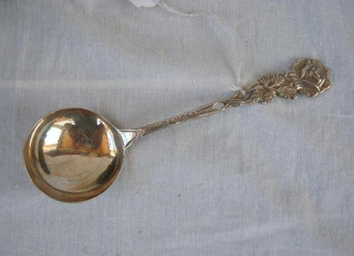 Roomlepel Hildesheimer Rose, zwaar verzilverd (2670-5), Antiek en Kunst, Curiosa en Brocante, Ophalen