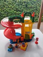 LITTLE PEOPLE GARAGE MET GELUID, Ophalen, Zo goed als nieuw, Speelset, Met geluid