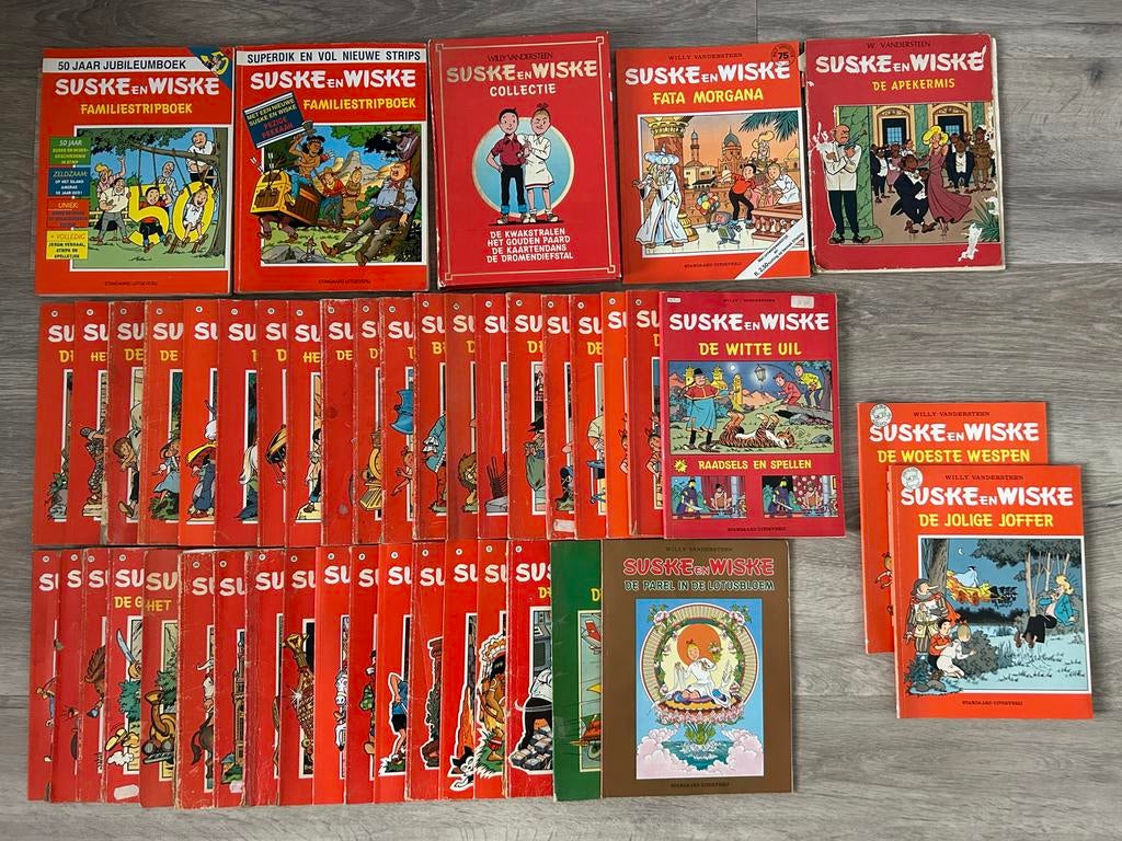 Suske en Wiske Stripboeken Collectie (1966 - 1995), Meerdere stripboeken, Ophalen of Verzenden, Gelezen