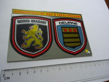sticker oud NB NOORD BRABANT Deurne kaart 1987 Introduct beschikbaar voor biedingen