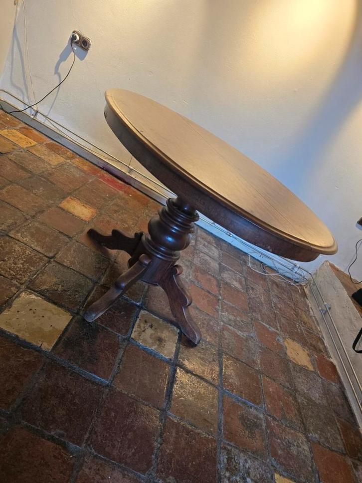 Ovale Kloostertafel - 135x97cm, Antiek en Kunst, Antiek | Meubels | Tafels, Ophalen