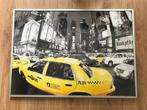 Poster ingelijst Taxi New York, Verzamelen, Posters, Met lijst, Rechthoekig Liggend, A1 t/m A3, Zo goed als nieuw