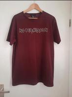 No Permission basketbal shirt, bordeaux rood, mt M, Maat 38/40 (M), Ophalen of Verzenden, 21men, Zo goed als nieuw