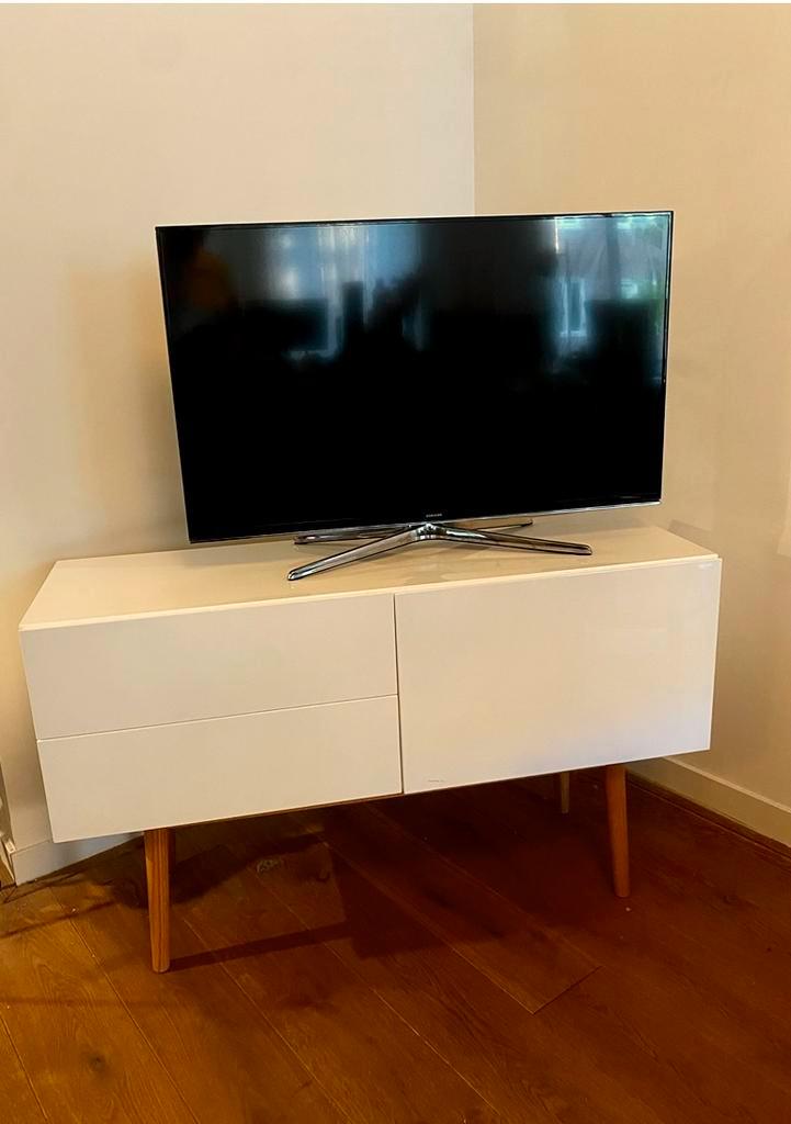 Authentiek Zuiver “High on Wood” TV meubel, Huis en Inrichting, Kasten | Televisiemeubels, Zo goed als nieuw, Minder dan 100 cm