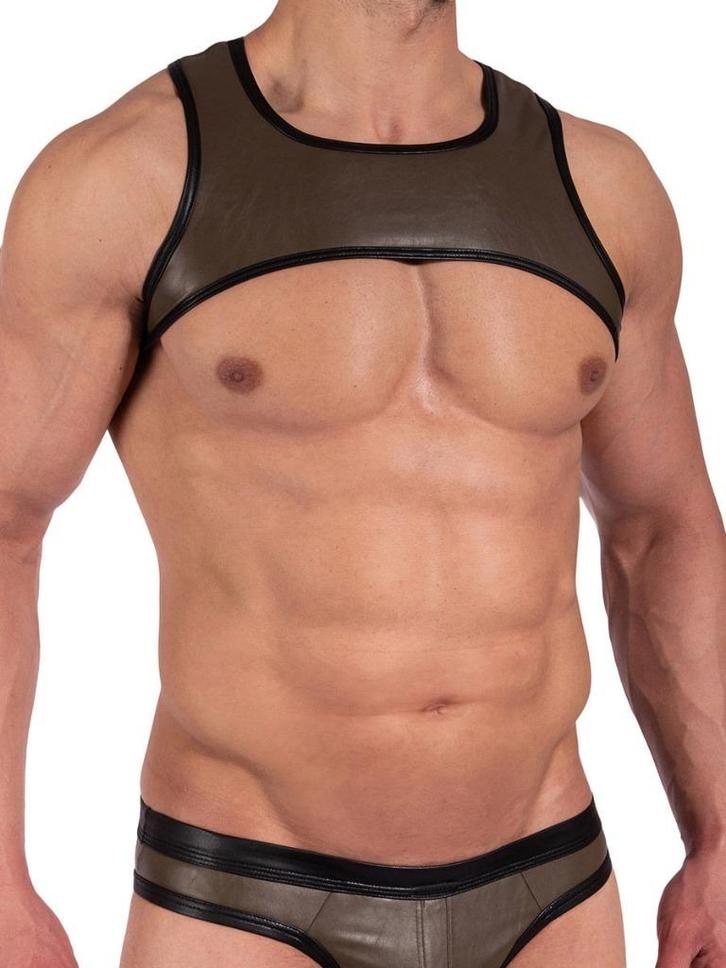 Manstore Cropped Top, Kleding | Heren, Ondergoed, Overige typen, Groen, Verzenden