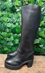 Nieuwe retro Vintage plateau blokhak Sendra laars maat 40, Zwart, Nieuw, Ophalen of Verzenden, Sendra