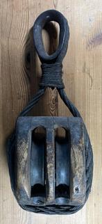 Antieke houten scheepskatrol, Antiek en Kunst, Antiek | Gereedschap en Instrumenten, Verzenden