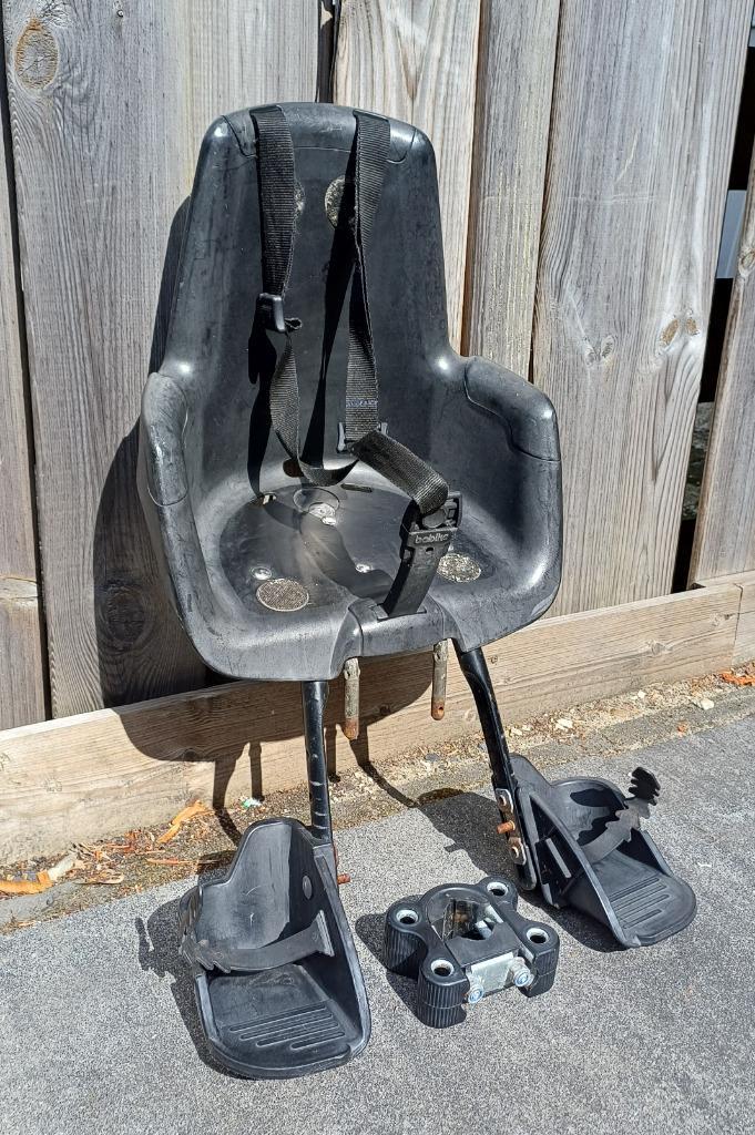 Bobike Mini + voorzitje met adapter, Fietsen en Brommers, Fietsaccessoires | Fietsstoeltjes, Gebruikt, Voorzitje, 9 t/m 18 kg