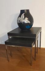 Ikea Klubbo bijzettafel set, Huis en Inrichting, Tafels | Sidetables, Ophalen, Gebruikt, 50 tot 100 cm, Vierkant