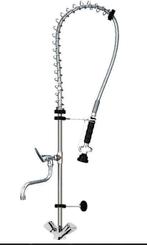 Voorspoeldouche Blad-/Tafelmontage Industr.kraan Pre-Rinse, Ophalen of Verzenden, Nieuw, Rvs, Kraan