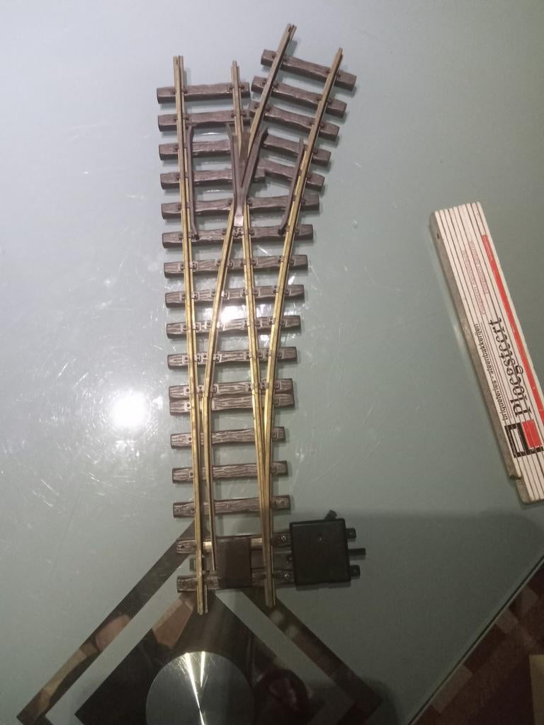 Lgb R3 wissel, Gebruikt, Gelijkstroom, Rails, Ophalen of Verzenden