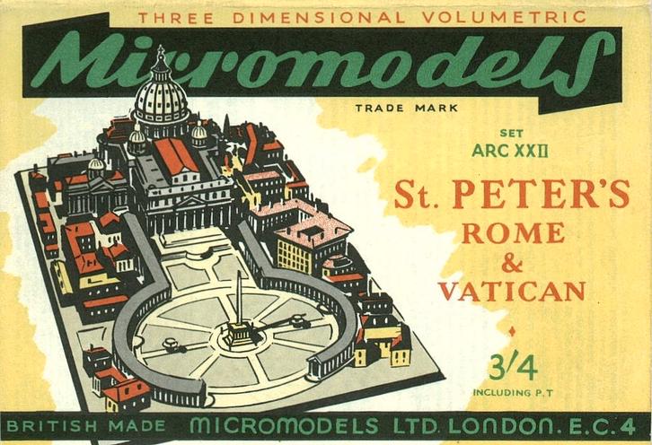 Bouwplaat Micromodels Vatican city, Hobby en Vrije tijd, Modelbouw | Figuren en Diorama's, Nieuw, Diorama, 1:35 tot 1:50, Ophalen of Verzenden